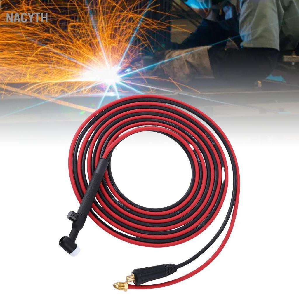 Nacyth Nacyth ไฟฉายเชื่อม TIG 35-50mm ² Quick Connector 4M Air ท่อ 150A ระบายความร้อน Lift Fit สำหรั