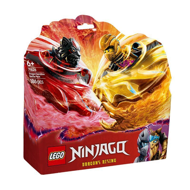 LEGO LEGO 71826 Dragon Phantom หมุนทักษะ Combat Set Building Blocks ของขวัญสําหรับเด็กผู้หญิง