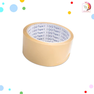 QQ TAPE (คิวคิว เทป) เทปใส เทปขุ่น เทปปิดกล่อง ขนาด 100 หลา หนา 40 / 45 / 47 ไมครอน ( 1 ม้วน )