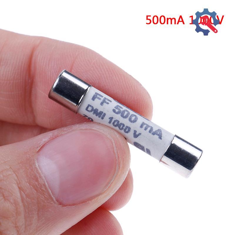 [GEX] 1 ชิ้น FF 0.5A 500mA 1000V dmi ฟิวส์สําหรับมัลติมิเตอร์ F15B F17B F18B 6.3x32 มม. [TH]