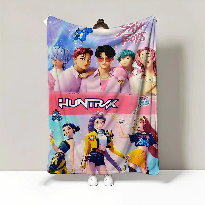 ผ้าห่ม Flannel ลายปีศาจ KPOP พิมพ์ 3D thumbnail 7