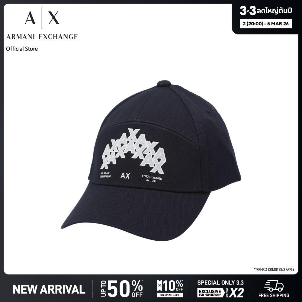 Armani Exchange หมวกผู้ชาย รุ่น XM001948-AF15502-UB101-สีฟ้า