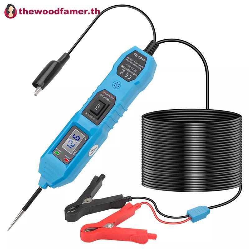 Well Fuse Tester LCD Circuit Tester 3.5-36V DC Battery Power Detector พร้อม Probe TH