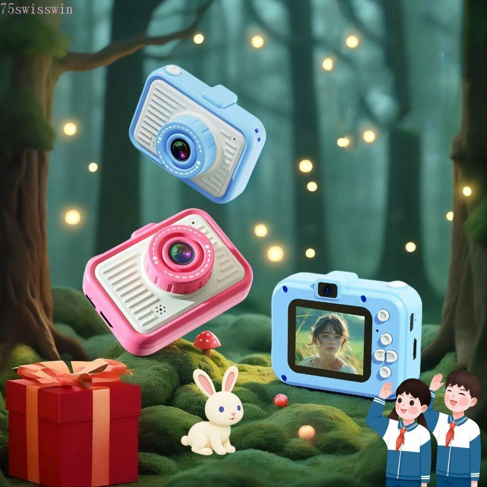 SWISSWIN Mini Children Camera, X2 ถ่ายรูปเด็ก Mini Digital Camera, Video Camera Small HD Kids Camera