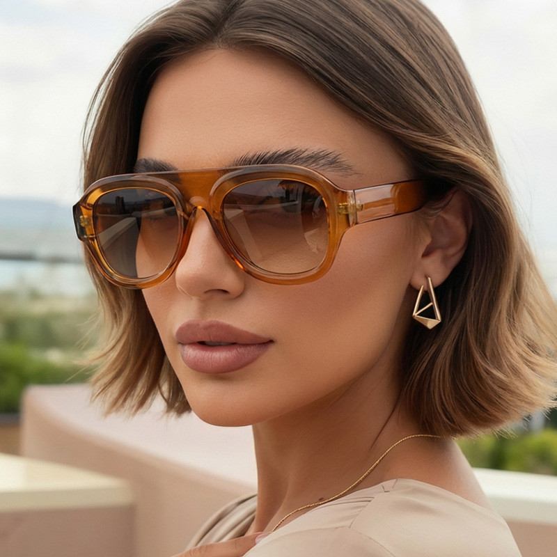 แว่นกันแดด Retro Aviator สําหรับผู้ชายและผู้หญิง