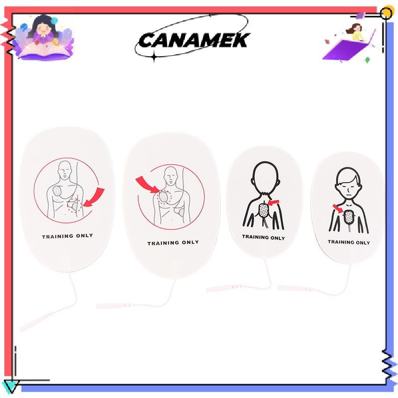 [CANAMEK] 1 คู่ AED อุปกรณ์การฝึกอบรม Patch First Aid Training แผ่นเปลี่ยนผู้ใหญ่เด็กการฝึกอบรม Univ