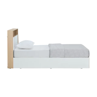 HomeHuk เตียงนอน รุ่นคาร์เนชั่น - สีขาว/ธรรมชาติ