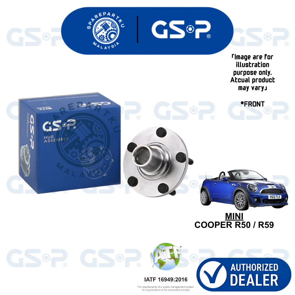 GSP FRONT WHEEL HUB BEARING สําหรับ MINI R50 / R59 (AUTO/MANUAL) GSP WHEEL HUB BEARING ASSY