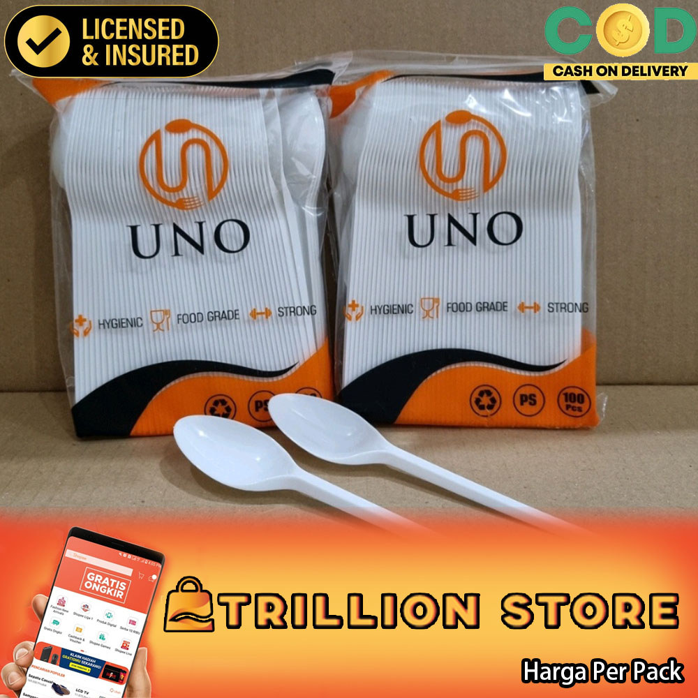 Uno ช้อนชาไอศกรีม 50 ชิ้นพลาสติกใสช้อนชานมสีขาวพลาสติกใสพุดดิ้งเยลลี่เยลลี่ต่อแพ็คแพ็คเล็กกาแฟกวนเว้