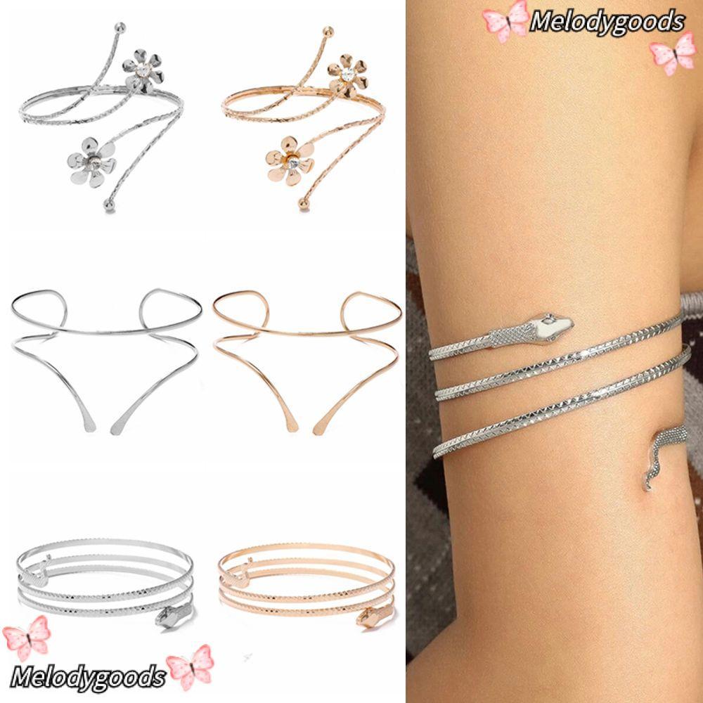 MELODG Arm Chain Adjustable Alloy Body Bracelet Arm Ring