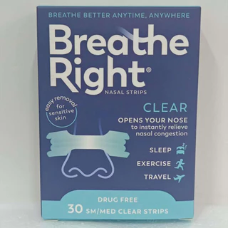 ขายดี#1 ในอเมริกา แผ่นแปะจมูก Breathe Right รุ่นใหม่ล่าสุด ลดการนอนกรน หา