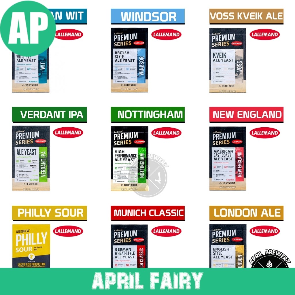 AP ยีสต์ หมักเบียร์ Lalbrew Brewing Yeast ทำเบียร์ Verdant IPA/Nottingham Ale/Munich Classic/Voss Kv