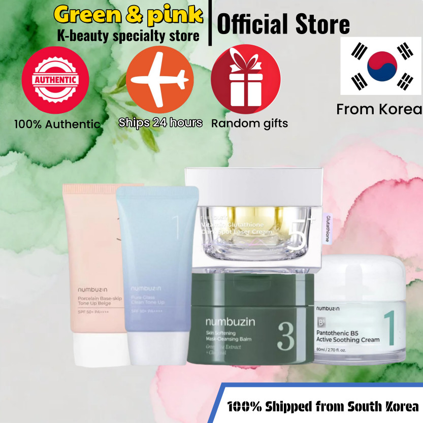 [Numbuzin] No.1 B5 Cream 80ml/No.5+ Cream 50ml/No.3 Brighten Concealer Sunscreen 50ML/No.3 Cleansing