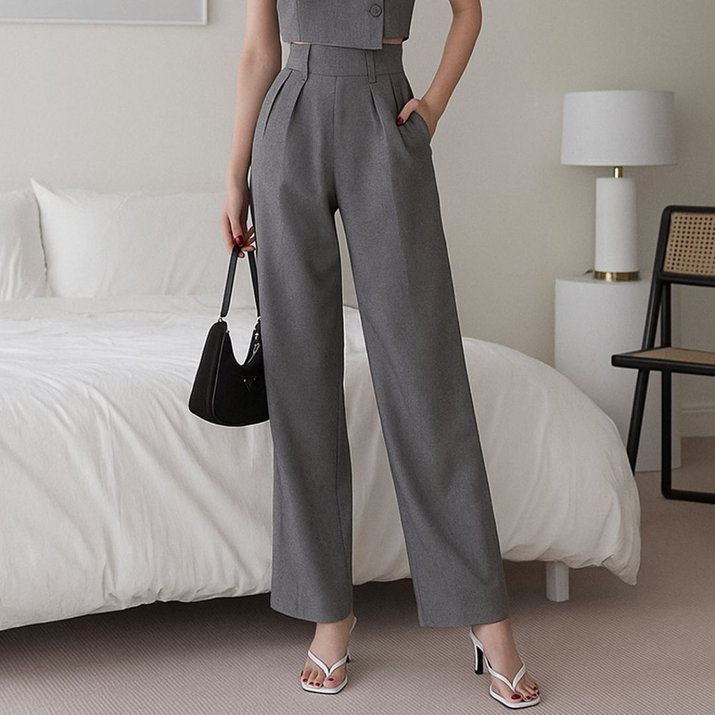 Luxvera (ภาพจริง) กางเกงทางการ Polite Jeni Culotte สวมใส่สบายตลอดวัน