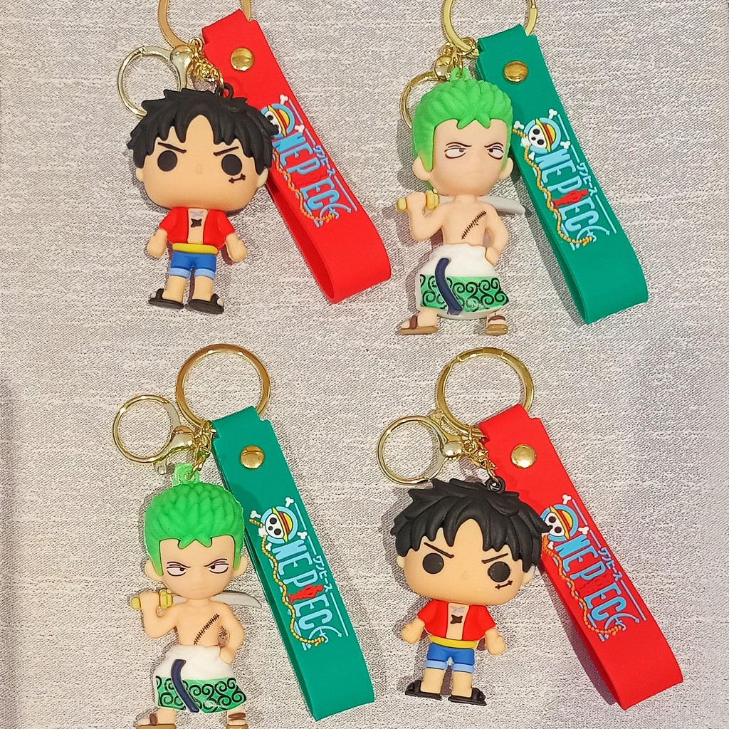 GANTUNGAN ONE PIECE CHARACTER KEYCHAIN – LUFFY & ZORO AW 0603223