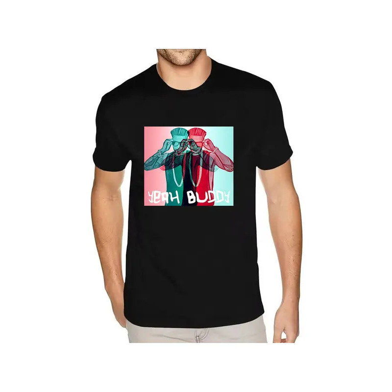 เสื้อยืด Pauly D Yeah Buddy JS 3D สีน้ำเงิน แห้งเร็ว ลายกราฟิกสำหรับผู้ชาย ไซส์ใหญ่และสูง