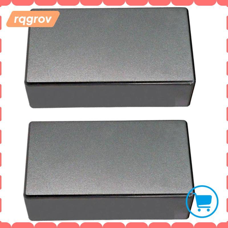 [rqgrov] 2 ชิ้นสีดําน้ําหนักเบาปิดผนึกปิดกีตาร์ Humbucker รถกระบะสําหรับกีตาร์ไฟฟ้าเปลี่ยนฝาครอบ 69.