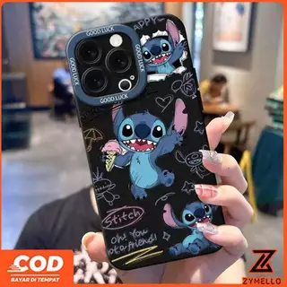 สําหรับOPPO Reno16F Reno15 F Reno14F Reno14 Pro Reno 13F Reno12 F Reno 11F Reno10 Reno8Z Reno7Z Reno8T Reno5 Reno4 Reno6zน่ารักการ์ตูนStitch AngieกันกระแทกTPUเคสโทรศัพท์