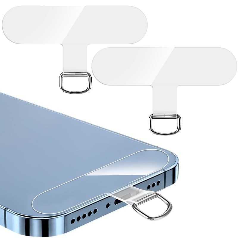 [ZXZone] Strap Holder for Smartphones, Strap Hole, Transparent Patch, Neck Strap, Drop Prevention, N