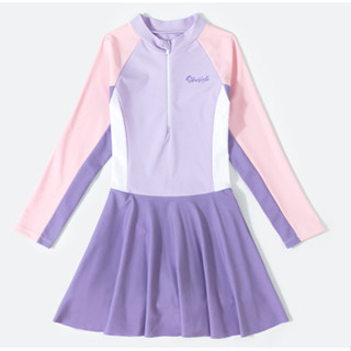 ชุดว่ายน้ำสำหรับเด็กผู้หญิง ต้านเชื้อแบคทีเรีย แห้งไว ยืดหยุ…