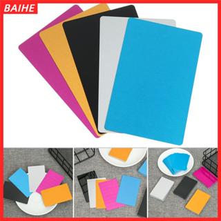 BAIHE 50 ชิ้น/เซ็ตโลหะ Carte อุปกรณ์สํานักงานอลูมิเนียมนามบั…