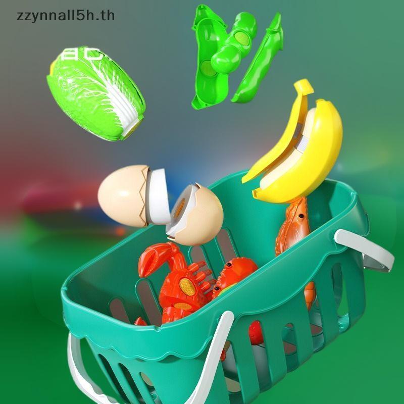 Zzynnall5h 1 ชิ้น Play House Dpress ของเล่นเพื่อการศึกษา Montessori วาง Chechele จําลองทุเรียนแตงโมก
