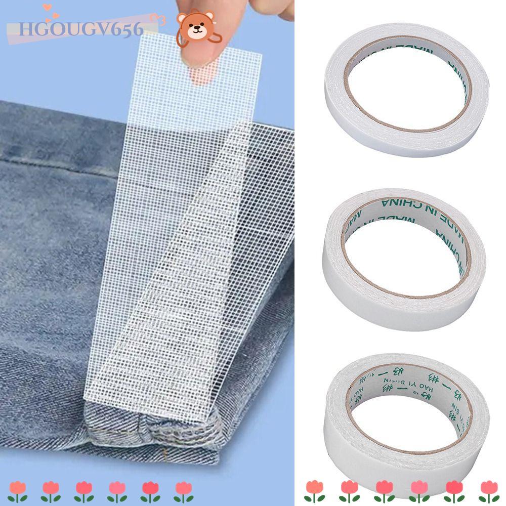 HGOUGVT 10Yards Hot Melt เทปสองด้าน,ผ้าไม่ทอซ่อมในครัวเรือน Hem เทป, ทนทานไม่จําเป็นต้องเย็บ Fastene