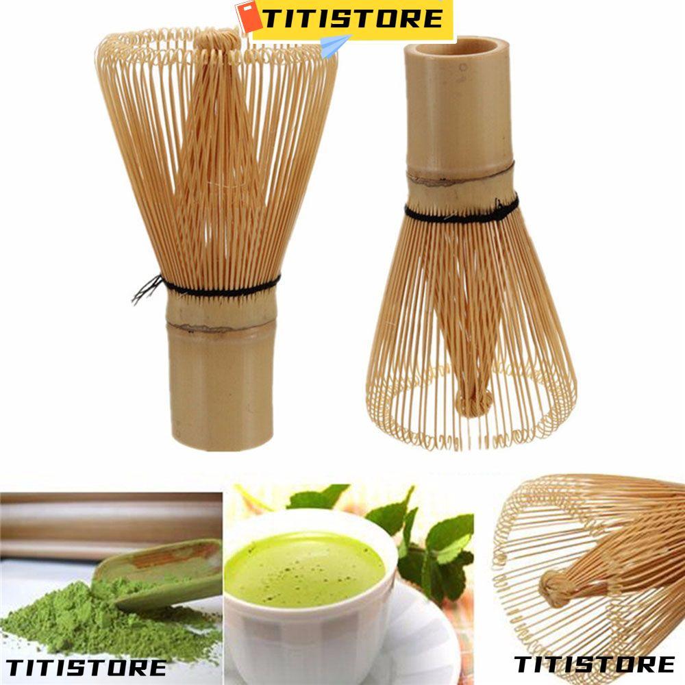 TITISTORE 80 Fringe Bamboo Brush Home Kitchen Green Tea Matcha Bamboo Accessories