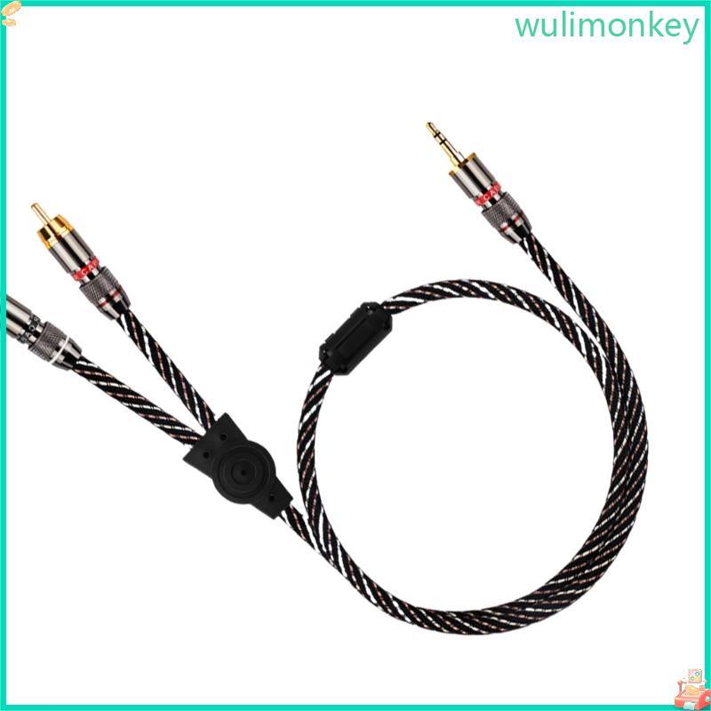 WU Skilled 1 5M 3 5 มม. ถึง 2 Link Cable สําหรับเครื่องขยายเสียงและโปรเซสเซอร์
