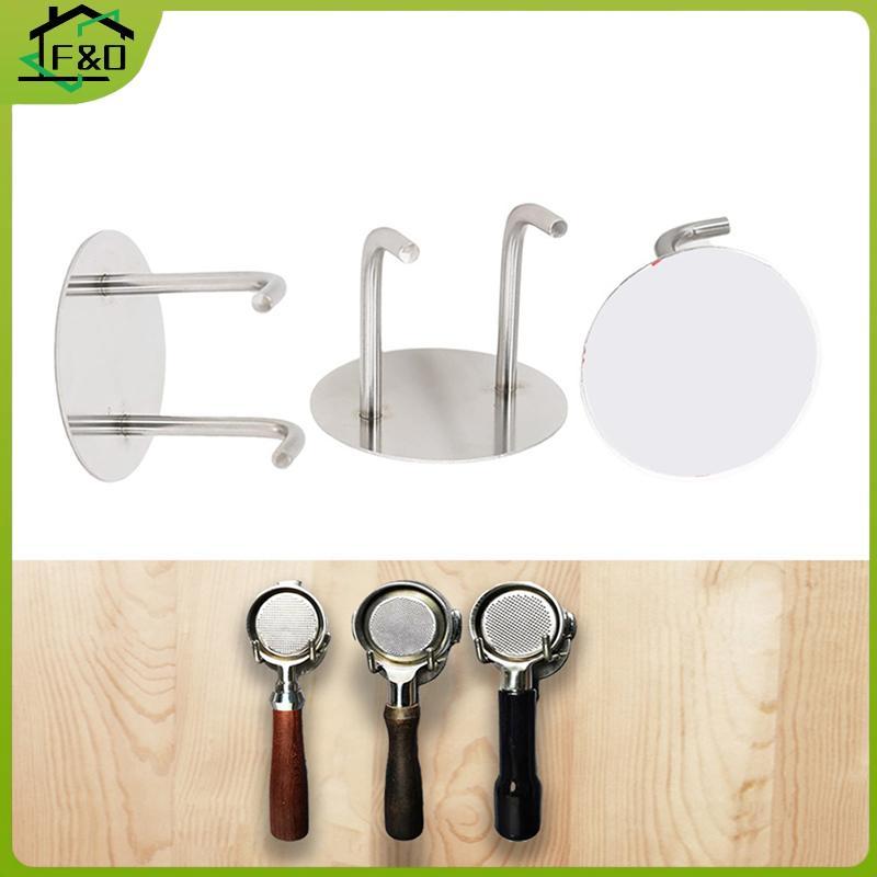 F&O Self-adhesive Coffee Bottomless Portafilter Wall Ra 51mm/53mm/54mm/58mm Coffee Bottom Filter Hol