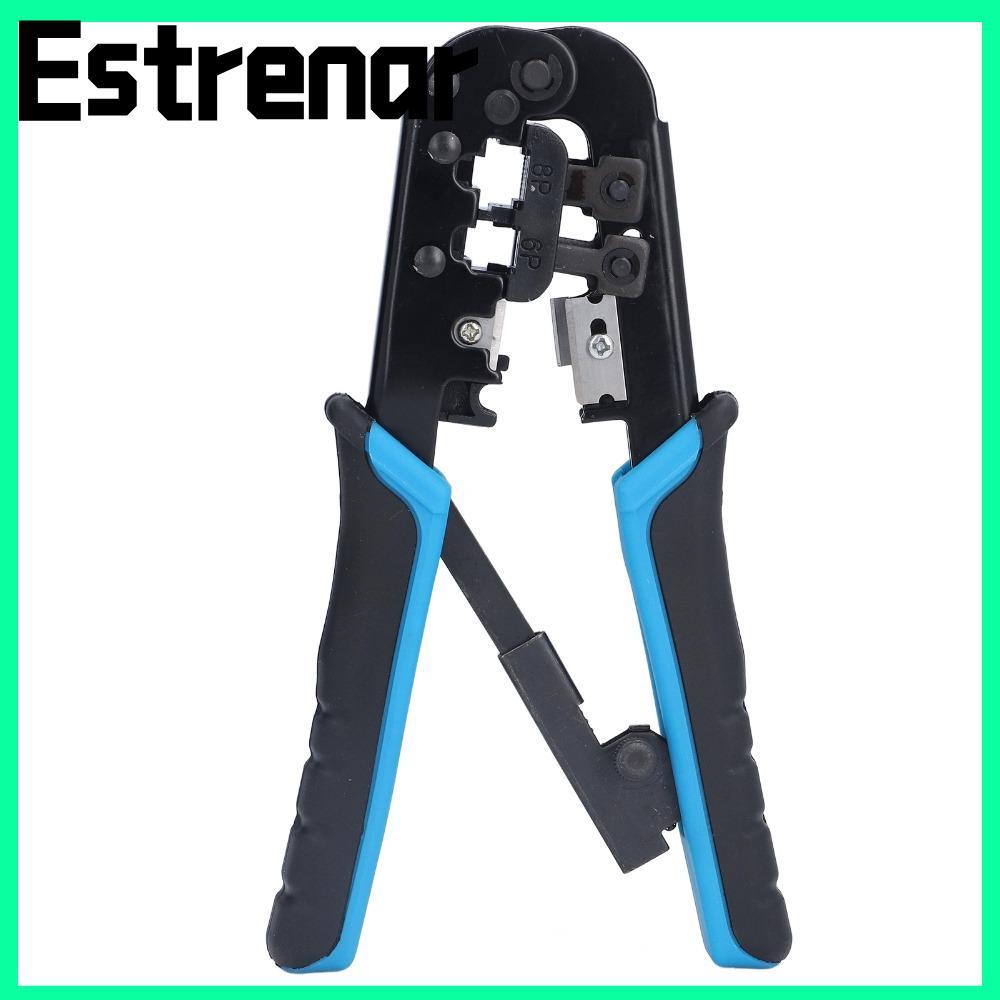 ESTRENAR RJ45 Crimp TOOL, เครื่องตัดและ Stripper ในตัว All-in-One Modular Crimping TOOL, 6 in 1 RJ11