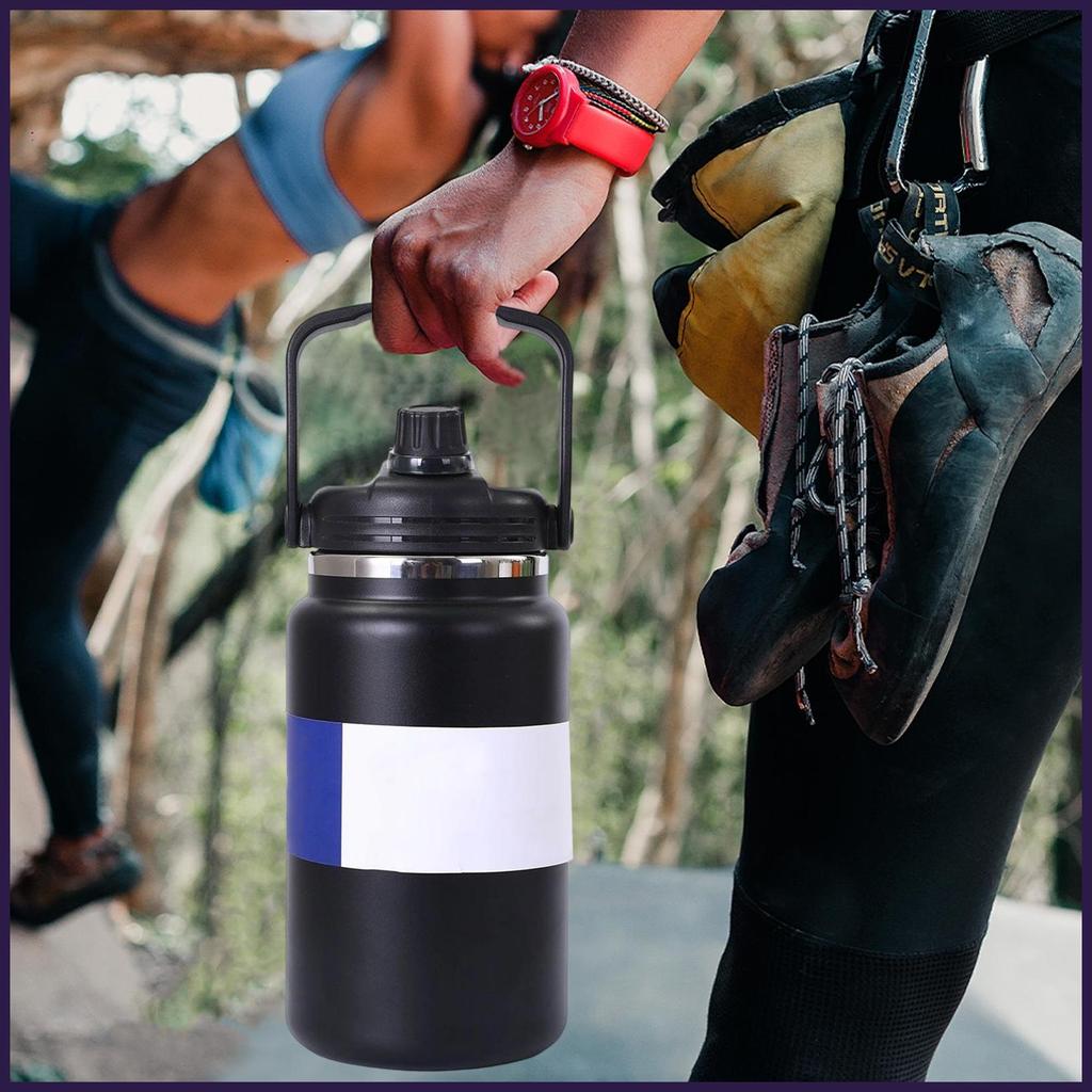 ขวดน้ําฉนวน 4L ถ้วยเก็บความร้อนกระติกน้ําสแตนเลสสําหรับยิมเดินป่าโรงเรียนท่องเที่ยว Camping ขี่จักรย