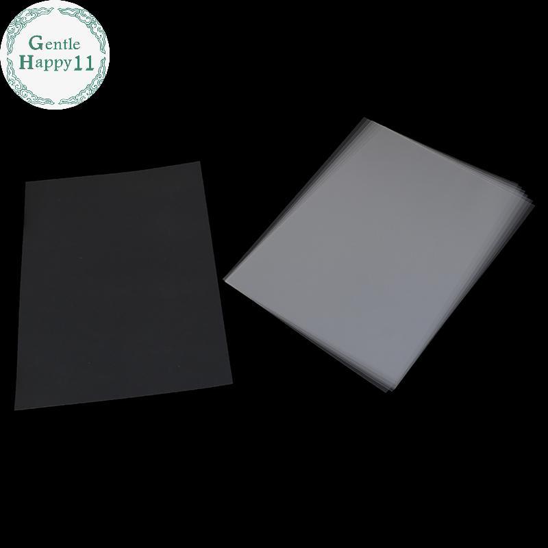 GentleHappy 10 ชิ้น A4 Inkjet Laser Printing Transparency Film กระดาษถ่ายภาพ PCB Stencils TH