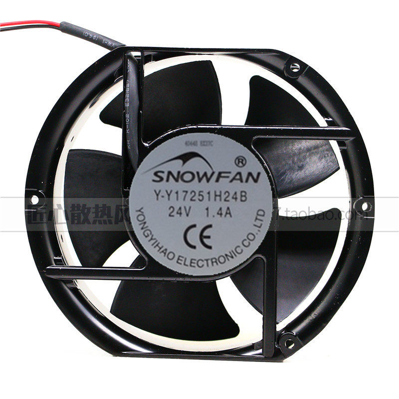 [Radiator] SNOWFAN Y-Y YY 17251H24B พัดลมระบายความร้อน 24V 1.4A 17CM/17CM