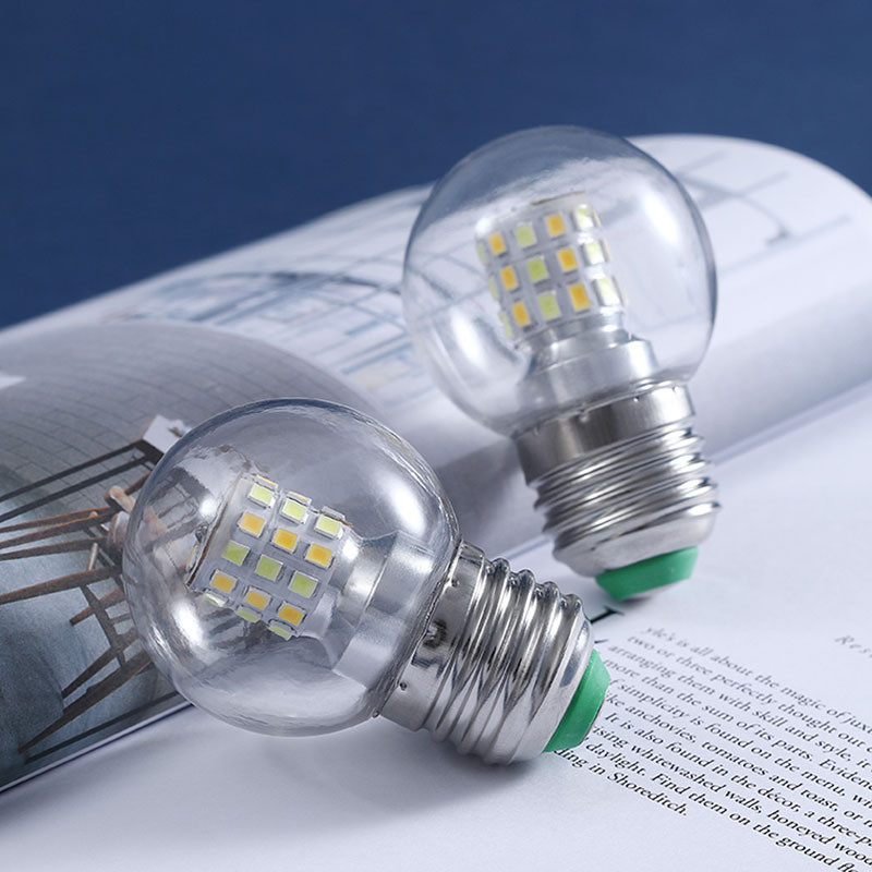 LED Globe Super bright dimmable transparent small light bulb E27Screw led Two-Tone5W 7W Magic Bean L