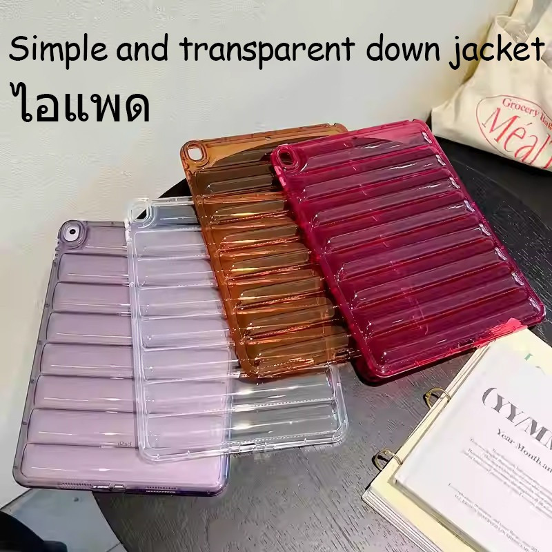 เคสแท็บเล็ต TPU นิ่ม แบบใส กันกระแทก สําหรับ ไอแพด กรณีนุ่มแบนบางเฉียบ Gen 11/10 Gen 9 8 7 Air 7/6 Pro 11 Mini 7 6