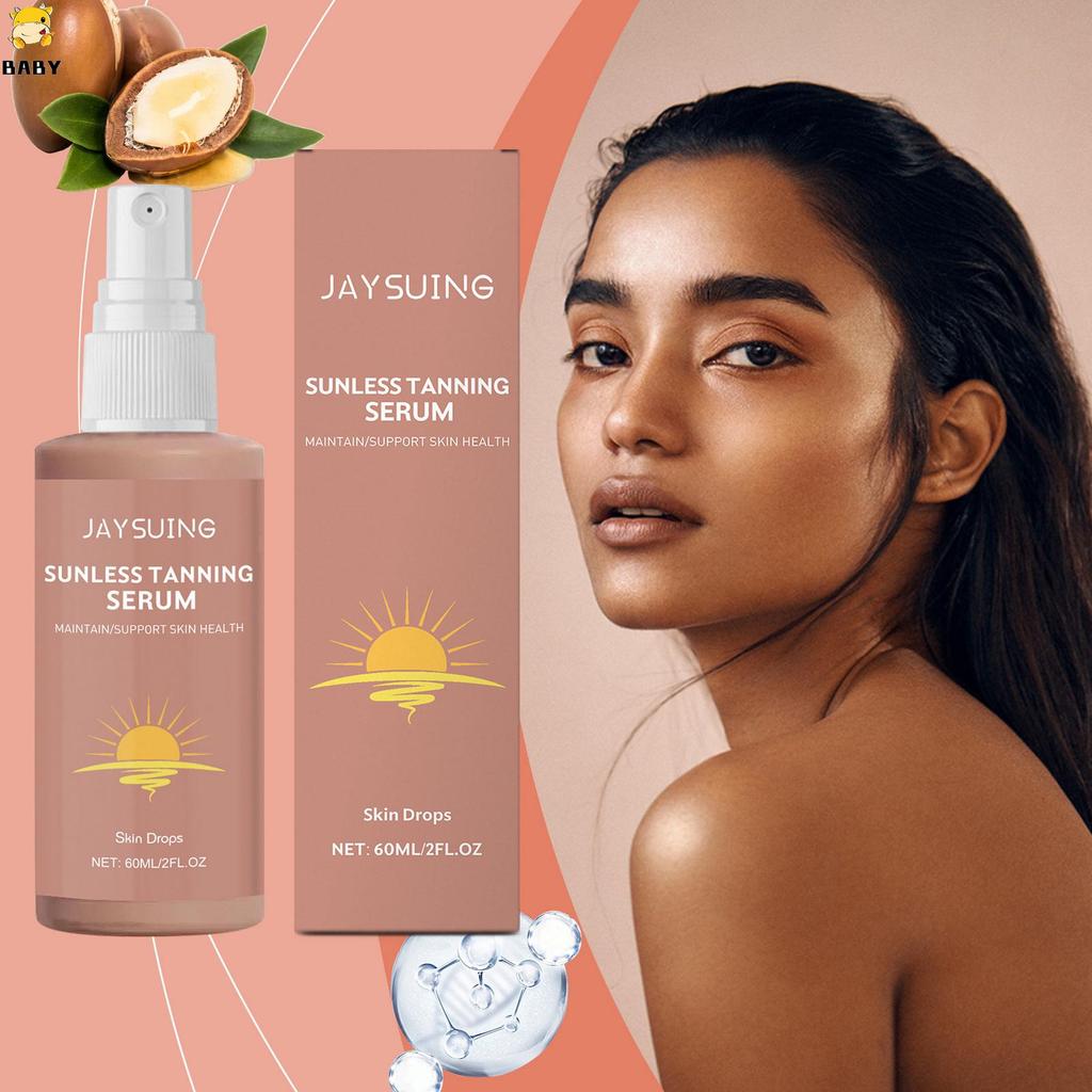 Herbal Sunless Tanning Spray Moisturizing Rapid Tanning Gentle Liquid สําหรับสร้างผิวมีเสน่ห์