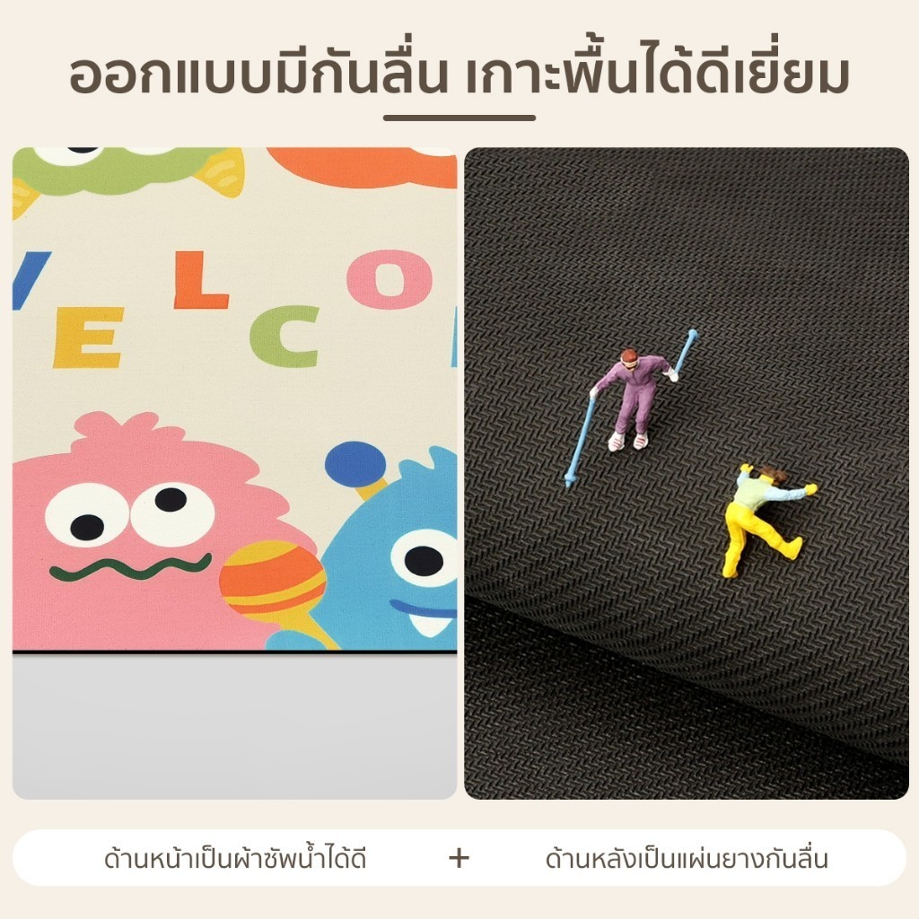 แผ่นรองเช็ดเท้าห้องน้ำลายการ์ตูน น่ารัก หลายข้อความ (Smile, Hello)​ – S00139 ราคา ถูกที่สุด ดีลบีเคเค แกลเลอรีภาพที่ 4