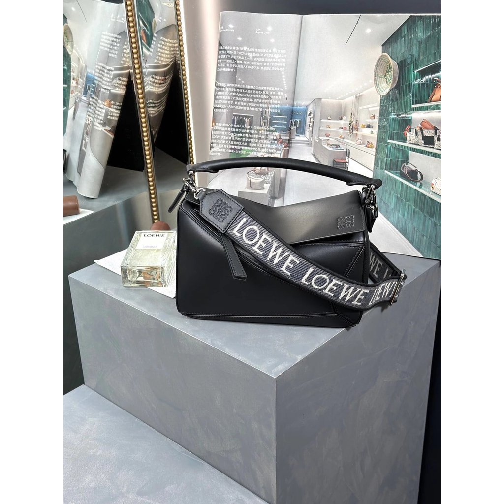 Luoyi Willows Puzzle edge Webbing Geometric Bag Bag Bag