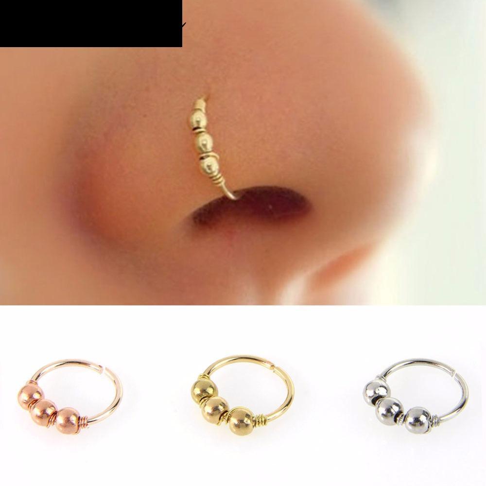 ต่างหูแฟชั่น hoop stud แบบ tragus & septum สำหรับ body piercing