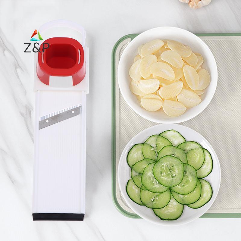 [Z&PT] 2 In 1 Ginger เครื่องตัดกระเทียมเครื่องตัดคู่มือหั่นบดขี้เกียจสองด้านตัดผัก Chopper Home Kitc