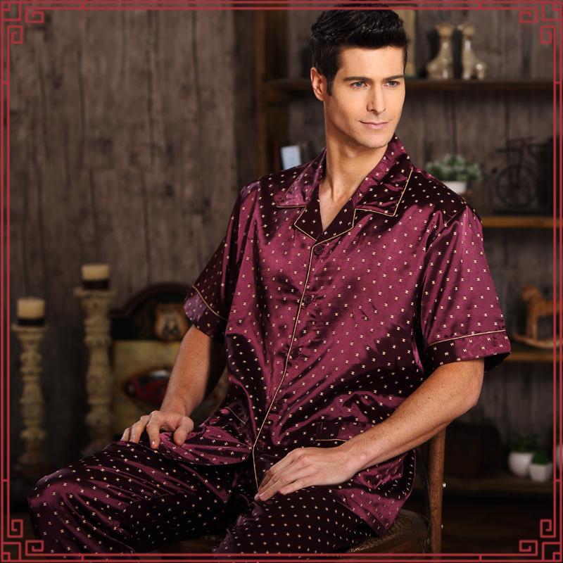 John Henry Underwear Sleepwear ชุดนอนแขนสั้นผู้ชาย รุ่น JU JU6048SL สีกรมท่า