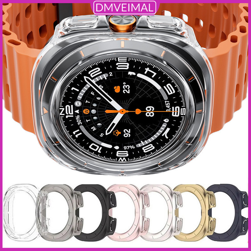 กรณี PC for Smartwatch Samsung Galaxy Watch Ultra 47mm อุปกรณ์เสริมเชลล์ทั้งหมดโดยไม่มีฟิล์มแข็งกรอบรูปกป้องกันชน