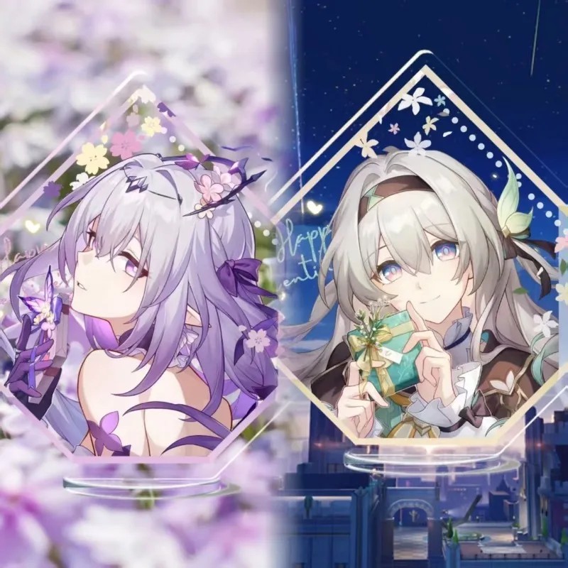 สแตนดี้ อะนิเมะอะคริลิครุ่น Honkai Star Rail Firefly Elysia โต๊ะเรียนตกแต่งของขวัญมังงะเกมของเล่นที่