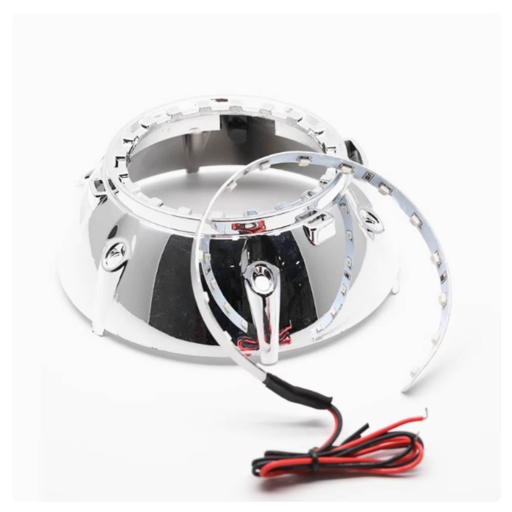 ไฮไลท์ 360 Devil Eye เลนส์รถยนต์รูรับแสงตกแต่ง Universal LED Angel Eye 3.0 Devil Eye#6313