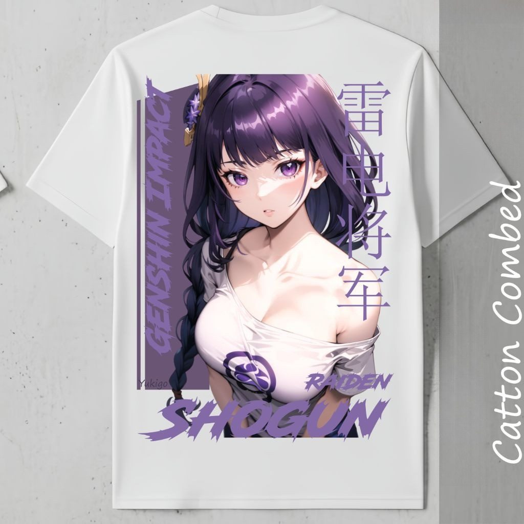 เสื้อยืด Raiden Shogun/เสื้อยืด Vibit Impact