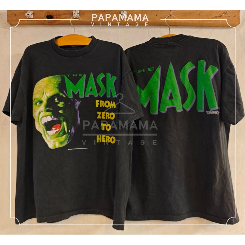[ THE MASK ] Movie's Promote shirt The Jim Carrey Version เสื้อหนัง เดอะแมสก์  หน้ากากเทวดา papamama