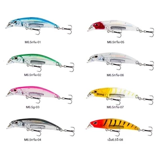 เหยื่อตกปลาประดิษฐ์ รูปตา 3D 8 สี 6.7 ซม. 6.3 กรัม พร้อมตะขอแหลม 1 ชิ้น