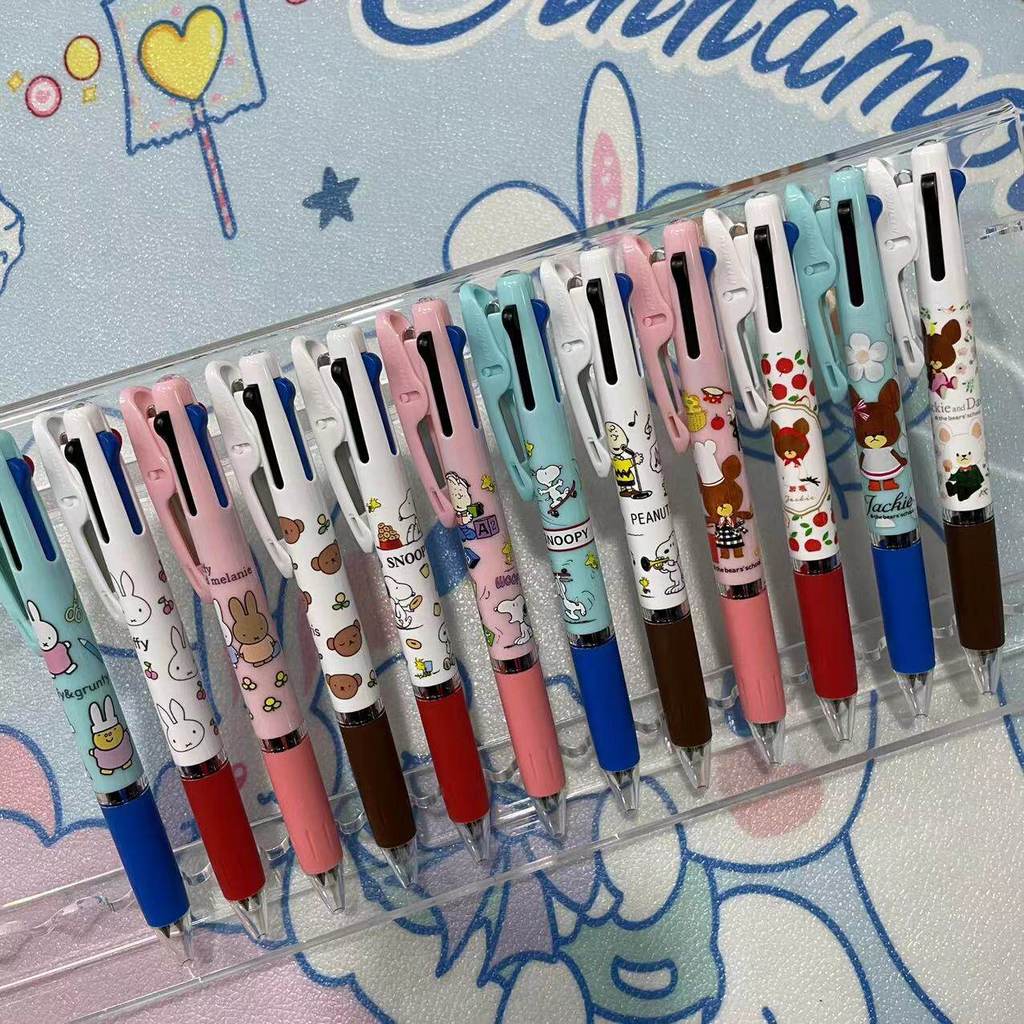 ญี่ปุ่นญี่ปุ่น uni/Mitsubishi 3 สีปากกาลูกลื่น JETSTREAM Alice Mary Cat Spotted Dog Queen Mom Songso