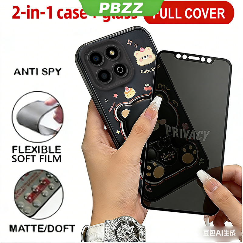 PBZZ PBZZ เซรามิคความเป็นส่วนตัวกระจกนิรภัยสําหรับ honor X8C X6C X8B X8A 5G X6B X6A X6 X6S X7 x7a X5C X7D x7b x7c x7c plus x5TF ผู้ถือโทรศัพท์ ราคา ถูกที่สุด ดีลบีเคเค แกลเลอรีภาพที่ 4